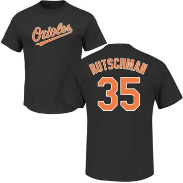 Men's Adley Rutschman Baltimore Orioles Roster Name & Number T-Shirt - Black