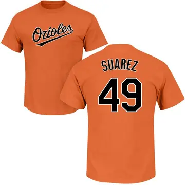 Men's Albert Suarez Baltimore Orioles Roster Name & Number T-Shirt - Orange