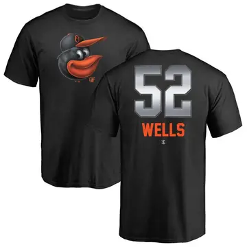 Men's Alexander Wells Baltimore Orioles Midnight Mascot T-Shirt - Black