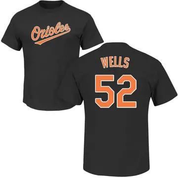 Men's Alexander Wells Baltimore Orioles Roster Name & Number T-Shirt - Black