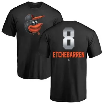 Men's Andy Etchebarren Baltimore Orioles Midnight Mascot T-Shirt - Black