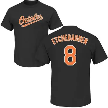 Men's Andy Etchebarren Baltimore Orioles Roster Name & Number T-Shirt - Black