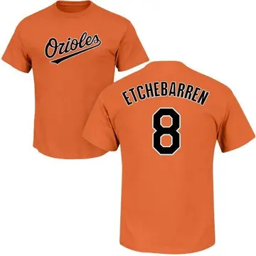 Men's Andy Etchebarren Baltimore Orioles Roster Name & Number T-Shirt - Orange