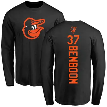 Men's Anthony Bemboom Baltimore Orioles Backer Long Sleeve T-Shirt - Black