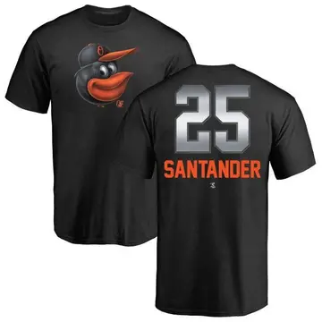 Men's Anthony Santander Baltimore Orioles Midnight Mascot T-Shirt - Black