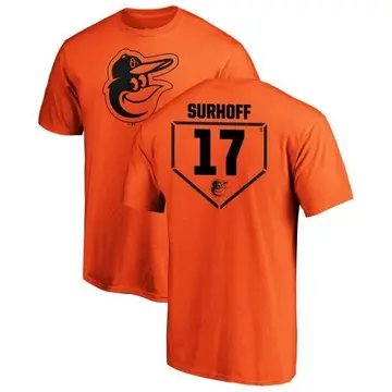 Men's Bj Surhoff Baltimore Orioles RBI T-Shirt - Orange