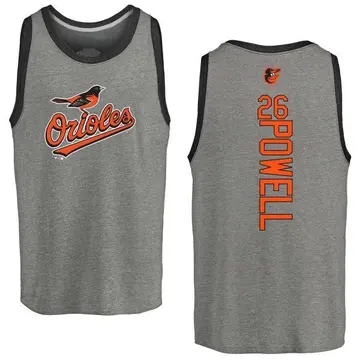 Men's Boog Powell Baltimore Orioles Backer Tri-Blend Tank Top - Ash