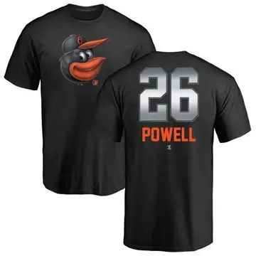 Men's Boog Powell Baltimore Orioles Midnight Mascot T-Shirt - Black