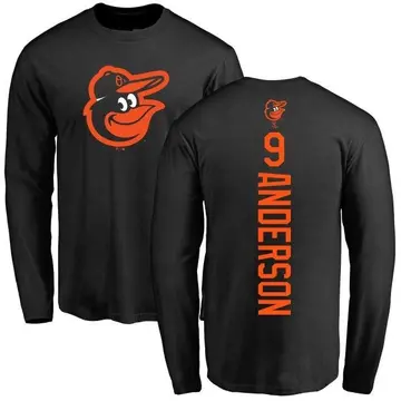 Men's Brady Anderson Baltimore Orioles Backer Long Sleeve T-Shirt - Black