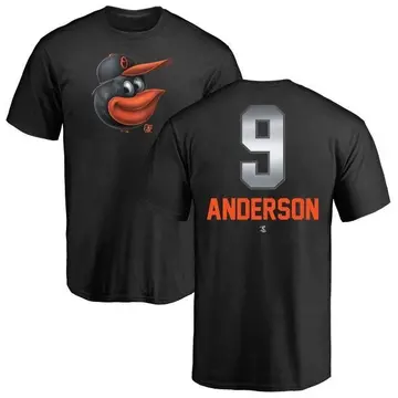 Men's Brady Anderson Baltimore Orioles Midnight Mascot T-Shirt - Black