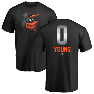 Men's Brandon Young Baltimore Orioles Midnight Mascot T-Shirt - Black