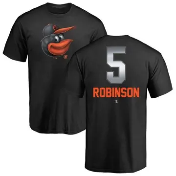 Men's Brooks Robinson Baltimore Orioles Midnight Mascot T-Shirt - Black