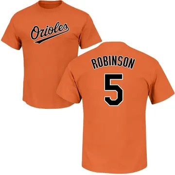 Men's Brooks Robinson Baltimore Orioles Roster Name & Number T-Shirt - Orange