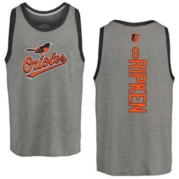 Men's Cal Ripken Baltimore Orioles Backer Tri-Blend Tank Top - Ash