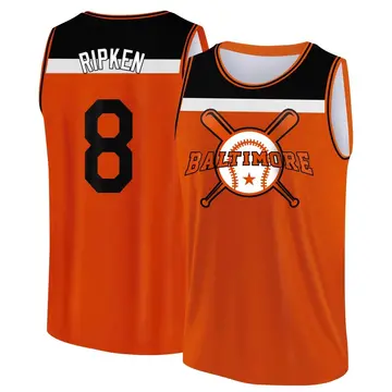 Men's Cal Ripken Baltimore Orioles Orange/Black Baseball Legend Tank Top