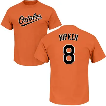 Men's Cal Ripken Baltimore Orioles Roster Name & Number T-Shirt - Orange