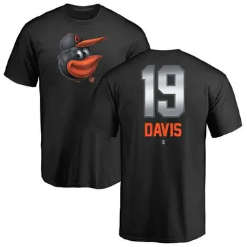 Men's Chris Davis Baltimore Orioles Midnight Mascot T-Shirt - Black