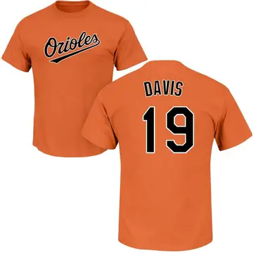 Men's Chris Davis Baltimore Orioles Roster Name & Number T-Shirt - Orange