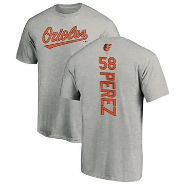 Men's Cionel Perez Baltimore Orioles Backer T-Shirt - Ash