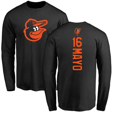 Men's Coby Mayo Baltimore Orioles Backer Long Sleeve T-Shirt - Black