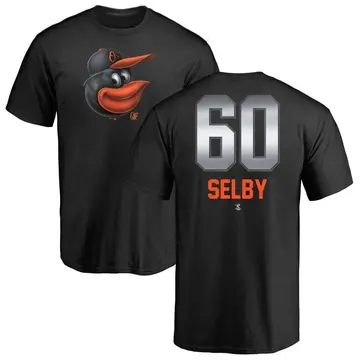 Men's Colin Selby Baltimore Orioles Midnight Mascot T-Shirt - Black