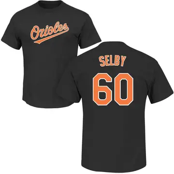 Men's Colin Selby Baltimore Orioles Roster Name & Number T-Shirt - Black