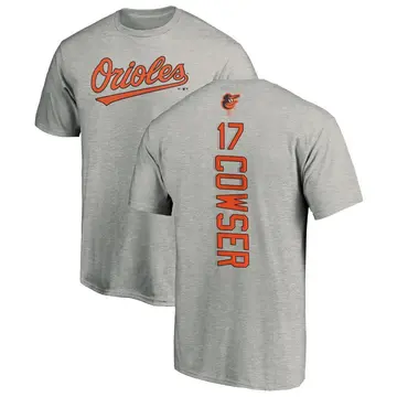 Men's Colton Cowser Baltimore Orioles Backer T-Shirt - Ash