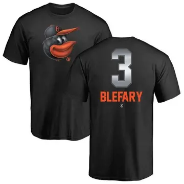 Men's Curt Blefary Baltimore Orioles Midnight Mascot T-Shirt - Black