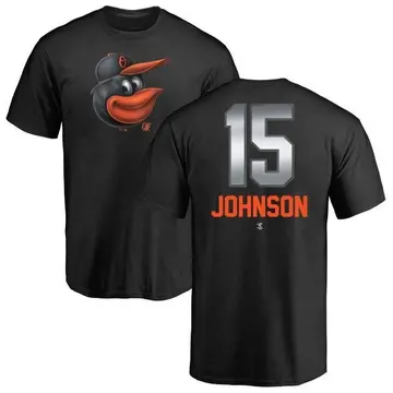 Men's Davey Johnson Baltimore Orioles Midnight Mascot T-Shirt - Black