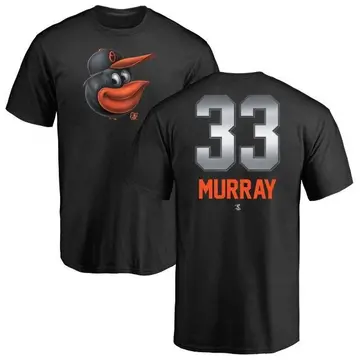 Men's Eddie Murray Baltimore Orioles Midnight Mascot T-Shirt - Black