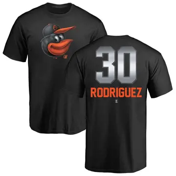 Men's Grayson Rodriguez Baltimore Orioles Midnight Mascot T-Shirt - Black