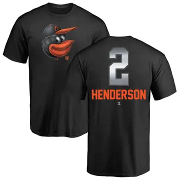 Men's Gunnar Henderson Baltimore Orioles Midnight Mascot T-Shirt - Black