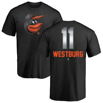 Men's Jordan Westburg Baltimore Orioles Midnight Mascot T-Shirt - Black