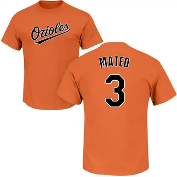 Men's Jorge Mateo Baltimore Orioles Roster Name & Number T-Shirt - Orange