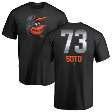 Men's Livan Soto Baltimore Orioles Midnight Mascot T-Shirt - Black