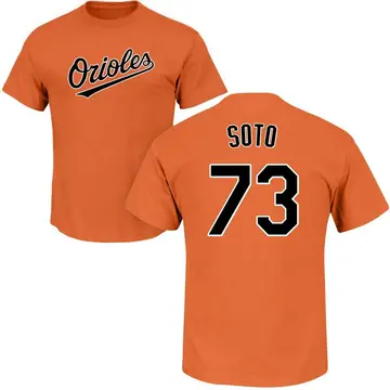 Men's Livan Soto Baltimore Orioles Roster Name & Number T-Shirt - Orange