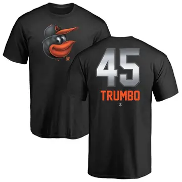 Men's Mark Trumbo Baltimore Orioles Midnight Mascot T-Shirt - Black