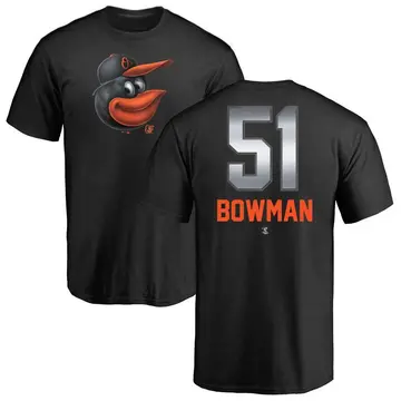 Men's Matt Bowman Baltimore Orioles Midnight Mascot T-Shirt - Black