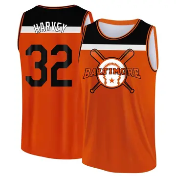 Men's Matt Harvey Baltimore Orioles Orange/Black Baseball Legend Tank Top