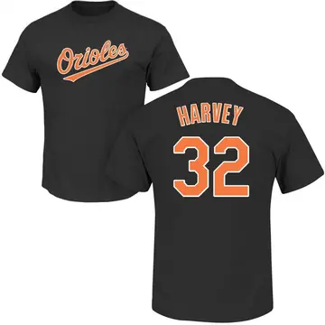 Men's Matt Harvey Baltimore Orioles Roster Name & Number T-Shirt - Black