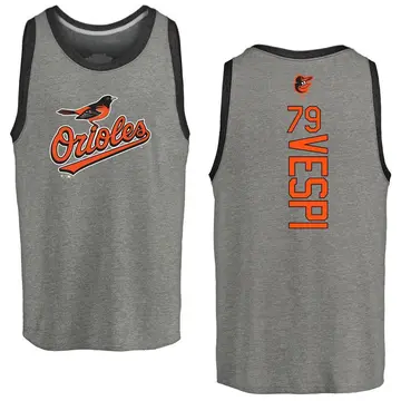 Men's Nick Vespi Baltimore Orioles Backer Tri-Blend Tank Top - Ash