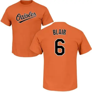 Men's Paul Blair Baltimore Orioles Roster Name & Number T-Shirt - Orange