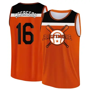 Men's Scott Mcgregor Baltimore Orioles Orange/Black Baseball Legend Tank Top