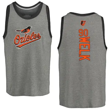 Men's Toby Welk Baltimore Orioles Backer Tri-Blend Tank Top - Ash