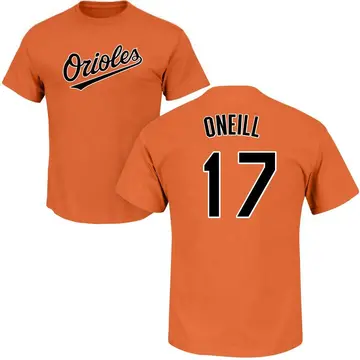 Men's Tyler O'Neill Baltimore Orioles Roster Name & Number T-Shirt - Orange