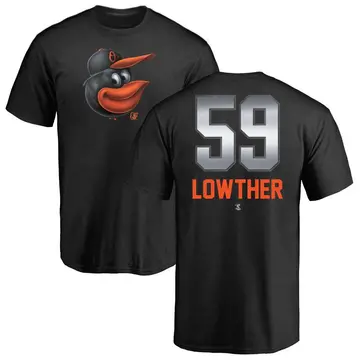 Men's Zac Lowther Baltimore Orioles Midnight Mascot T-Shirt - Black