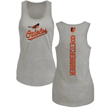 Women's Andy Etchebarren Baltimore Orioles Backer Tri-Blend Tank Top - Ash