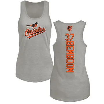 Women's Anthony Bemboom Baltimore Orioles Backer Tri-Blend Tank Top - Ash