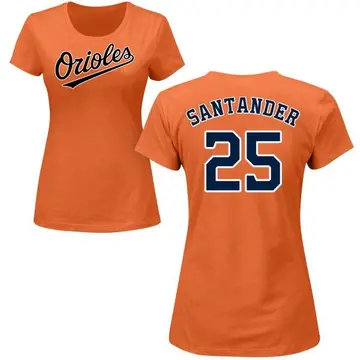 Women's Anthony Santander Baltimore Orioles Roster Name & Number T-Shirt - Orange