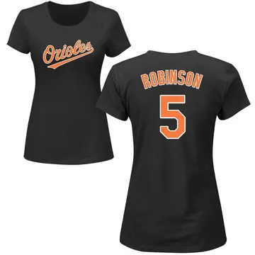 Women's Brooks Robinson Baltimore Orioles Roster Name & Number T-Shirt - Black